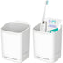 2 Pack Wall Mounted Toothbrush HoldersRemovable Drill-Free Wall Shower Holder for Toothbrush,Toothpaste,