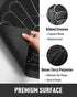 24x36 tchdio Door Mat Outdoor Indoor Entrance Doormat-Semicircular Durable Rubber Non Slip Front Door Mat for Outside