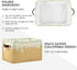 Ice Cream Texture Storage Basket Bin, Large Cube Canvas Collapsible Storage Organizer for Home Office Closet - 15 L x