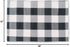 Black & White Cotton Buffalo Check Placemats Set of 4, Heat Resistant Dining Table Place Mats for Kitchen, 12 x 18