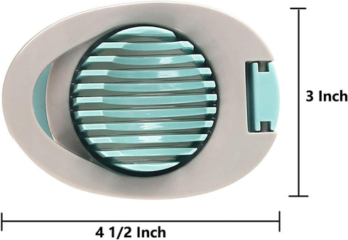 5mm Green Stainless Steel Egg Slicer & Strawberry Cutter - Perfect Slices