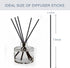 HOSSIAN 50pcs Reed Diffuser Sticks, Black Fibre Diffuser Reeds for Oils Fragrance Refill (Black 7.5/19cm)