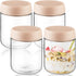 glasstore 4 Pack Glass Jar With Airtight Lids Overnight Oats Containers With Lids
