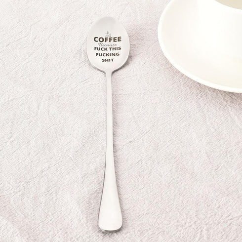 Funny Coffee Spoons Gifts for Best Friend - Christmas & Birthday Gifts for Women, Teen Girls, Men