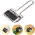 Kakalote (6.30 2.76 1.22inchs) Pasta Maker Stainless Steel Noodle Lattice Roller Pastry Wheel Cutter Spaghetti Maker