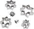 Mziart Star Cookie Cutter Set - 10 Piece Assorted Sizes, Stainless Steel Six-Pointed Shapes for Biscuits and Fondant