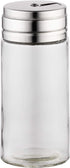 Fox Run 5167 Glass Spice Jar with Stainless Steel Shaker Lid, 6 Ounce Clear Container for Seasonings, 1 Count