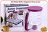 Pancake Batter Dispenser with Spring-Loaded Handle for Pancake Waffle Maker, Kitchen Accessory Mixing Cup (Purple)