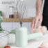 Portable Electric Hand Mixer, USB Rechargeable Cordless Handheld Mixer for Baking Cake, Egg, Cream (Light Cyan)