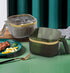 NAN Wind 4 Compartments Seasoning Box with Lid, Clear Storage Container, Kitchen Condiment Jars, Plastic Seasoning Box