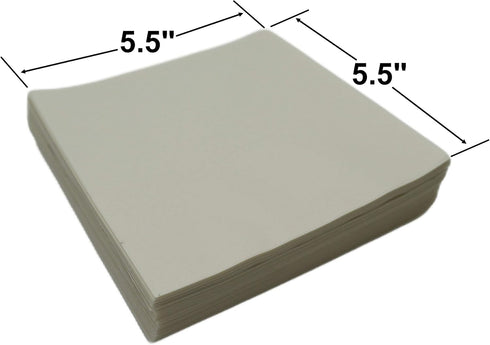 Kitchen Geeks Hamburger Patty Paper - 1000 Wax Paper 5.5 x 5.5 Inch Square Sheets for Burger Press Maker