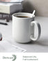 20 oz Set 6 Set, DOWAN Large Coffee Mugs with Handle, Ceramic Cup of for Tea Hot Cocoa, Mug Gifts Soft White