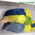 Bee Neat Closet Organization with Acrylic Clear Shelf Dividers - 2 Pack Shelf Separators for Clothes, Towels, and Books