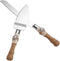 TANG SONG Rustic Wedding Cake Knife and Serving Set - Set of 2 for Parties, Weddings, Anniversaries