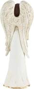 Dicksons Said A Prayer for You Today Angel Figurine, Ivory 3.5 x 8 Resin Stone Tabletop
