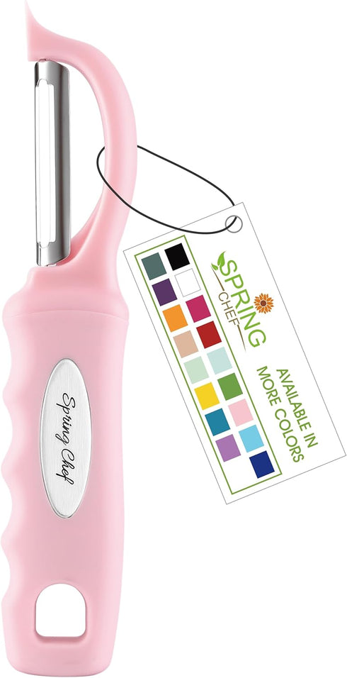 Spring Chef Premium Swivel Vegetable Peeler, Soft Grip Handle, Ultra Sharp Stainless Steel Blades - Perfect for