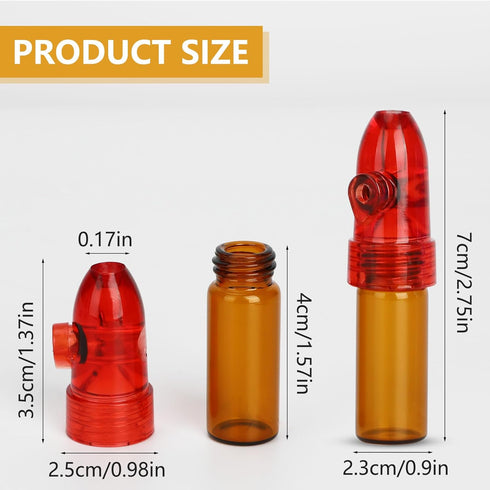 Refillable Portable Spice Dispenser with Knob Switch Storage Bottle, Salt and Pepper Shakers (4 Pack)