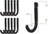 Rustic State Sabo Wall Mount Hooks - Cast Iron Coat Towel Bag Hat Hanger Set of 10 Multiuse Black Rack