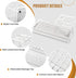 Carbon Steel Toothbrush Holders for Bathrooms, Electric Toothbrush and Toothpaste Organizer for Countertop, Shower,