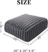 20x20x8 Inches Unstuffed Pouf Ottoman Cover Soft Storage Extra Seat Farmhouse Comfortable Bohemian Poufs Accent