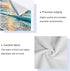 HATESAH Set,Soft Set 3 Piece,1 Towel,1 Towel,1 Beach Bath Towels Highly Absorbent Sea Ocean Waves Island Hawaiian