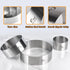 Guowall 4/6/8 inch Stainless Steel Cake Rings for Baking, Mousse Ring Mold Round Biscuit Cutter for Baking Tools