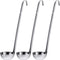 meekoo 3 Pieces Stainless Steel Ladle, 2 oz Soup Handle Ladle with Pouring Rim for Kitchen Cooking Sauce