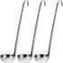 meekoo 3 Pieces Stainless Steel Ladle, 2 oz Soup Handle Ladle with Pouring Rim for Kitchen Cooking Sauce