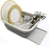 SAMMART Collapsible Dish Drainer with Drainer Board - Foldable Drying Rack Set - Portable Dinnerware Organizer (Grey)