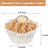 Candy White Cupcake Liners - Gifbera Standard Baking Cups, Odorless Greaseproof Paper Muffin Wrappers, Pack of 200.