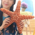 JIANEEXSQ Cute Beach Starfish Shaped Throw Pillows Plush Cushion Nap Pillow Home Decorative Accent Cotton Sofa Bed