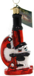 Old World Christmas 36242 Glass Blown Ornaments for Christmas Tree, Doctor Tools Microscope