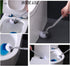 2Pcs Curved Toilet Bowl Brush Without Holder, Durable Bathroom Cleaning Brushes for Deep Cleaning (Gray+White)