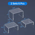 2 Sets,3 -3"x3"x4" NIUBEE Acrylic Display Risers Stand Steps Clear Riser Shelf Showcase for Amiibo Funko POP Figures