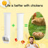 1 VOSON Gallon Hanging Chicken Waterer with Two Automatic-Fill Water Cups - No Waste Poultry Water Dispenser for Coop