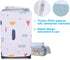 Yctze Waterproof Washing Machine Cover, Zipped Dust Protection for Top Front Load Washer Dryer, Clamshell Design