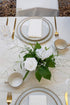 Floroom Artificial Flowers 25pcs Real Looking White Foam Fake Roses with Stems for DIY Wedding Bouquets