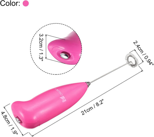 MECCANIXITY Mini Electric Tumbler Stirrer - Handheld Battery Operated Stirring Pink for DIY Glitter Tumbler