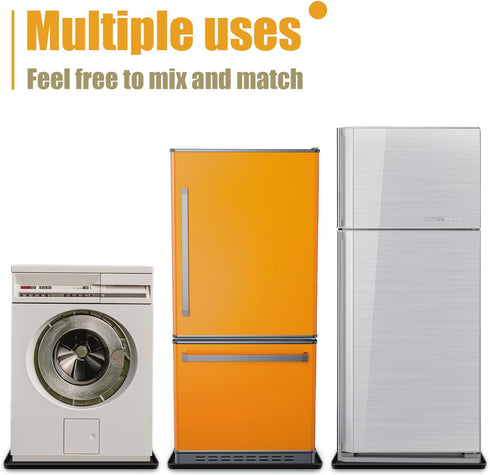 Mini Fridge Silicone Mat, 23''x23''x0.7'', Under Appliance Pad for Washing Machine, Protects from Water Spills, Easy to