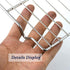 Grilling Rack Heavy Duty Wire Grate, Oven Roasting Rack, 5.3 x 8.7 inch Rectangle Baking Cooling Steaming