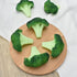 6 Fake Broccoli Slice Artificial Vegetables Simulation Plastic Lifelike for House Kitchen Party Pub Decoration Cabinet