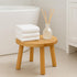4-Leg Solid Wood Step Stool for Kids & Adults - Multi-Use Toddler Wooden Stool for Bathroom, Playroom, Living