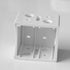Cutelec 4pcs Plastic Brackets for 1" Blinds Headrail Holders, White Color for 1" Vinyl or Plastic Mini Blinds