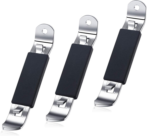 3 Pieces Magnetic Bottle Openers, Classic Beer Opener, Stainless Steel Small Bottle Opener with Magnet for Camping and