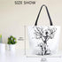 Naanle Skull Canvas Tote Bag, Large Women Casual Shoulder Handbag, Tree of Life Reusable Heavy Duty Cotton Bag