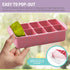 melii Silicone Baby Food Freezer Tray with Lid, 10-Cup 2oz Portion Tray for Freezing Breastmilk, Baby Food
