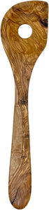 AramediA Olive Wood Risotto Spoon, Handcrafted 12.5" Wooden Cooking Utensil, Durable & Lightweight for Nonstick Cookware