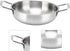 Korea Noodle Pot, Fast Heating Stainless Steel Ramen Cooking Stockpot, Binaural Pasta Pots for Soup and Porridge