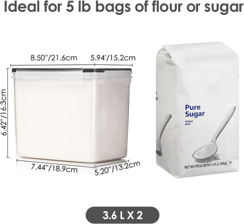 6 24 Vtopmart Airtight Food Storage Containers Pieces - Plastic BPA Free Kitchen Pantry Storage Containers