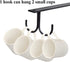 Mocoum Rustic Under Cabinet Mug Rack, 2 Pack Black Cup Holder with 8 Hooks for Mugs and Kitchen Utensils